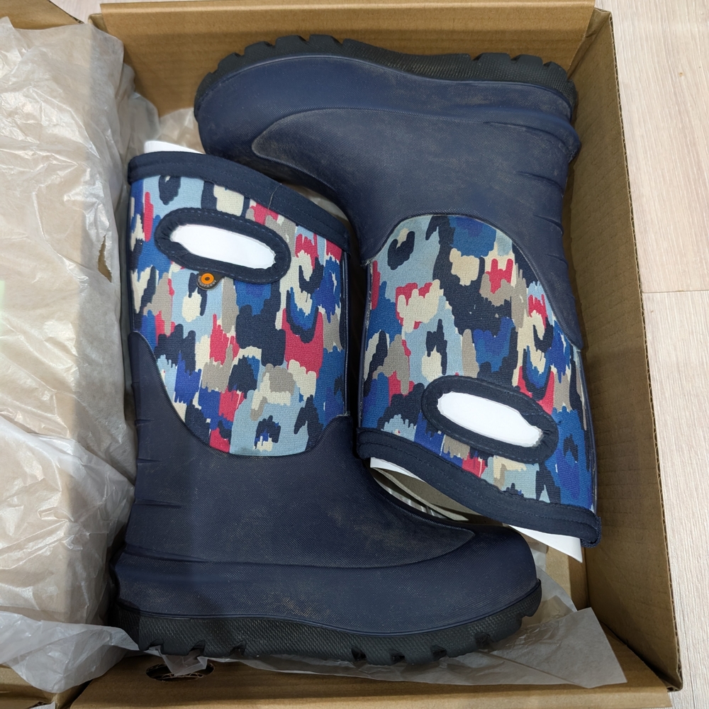 Kids' Navy and Multicolor Boots